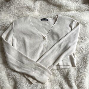 Jolene Cardigan/ Natural White/ Cropped Fit